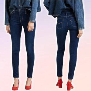 NWT LEVIS 720 High Rise Super Skinny Sz 26 Indigo Daze